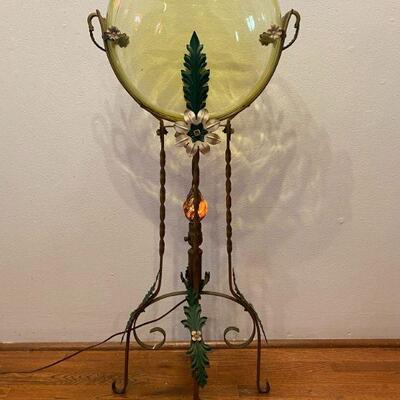 Art Deco Vaseline Glass  Fishbowl