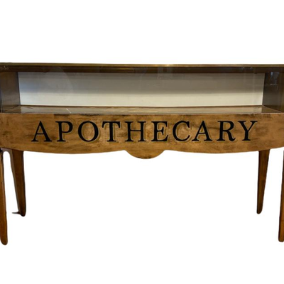 Old Jewelry Case with Apothecary Logo