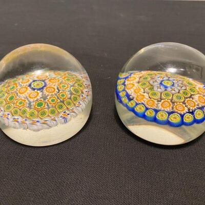 Millefiori Paper Weights