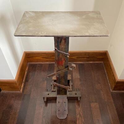 Handcrafted Industrial Pedestal