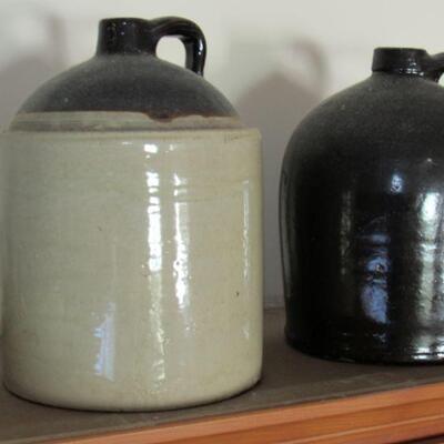Stoneware jugs 