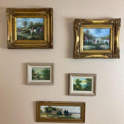 Tons of original paintings in nice frames