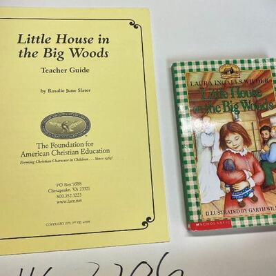 https://www.ebay.com/itm/115146226608	HS7206 Little House in the Big Woods Novel by Laura Ingalls Wilder Teachers Guide and Book ISBN...