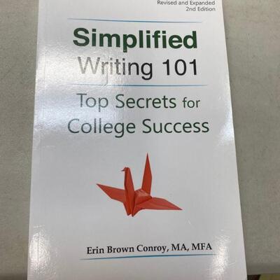 https://www.ebay.com/itm/115154863414	HS8058 Simplified Writing 101: Top Secrets for College Success Book by Erin Brown Conroy ISBN...