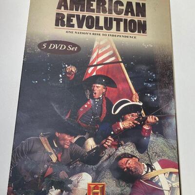 https://www.ebay.com/itm/115185528929	HS8077  The American Revolution 5 DVD Set (History Channel) ISBN 1582098859		Offer	 $19.99 
