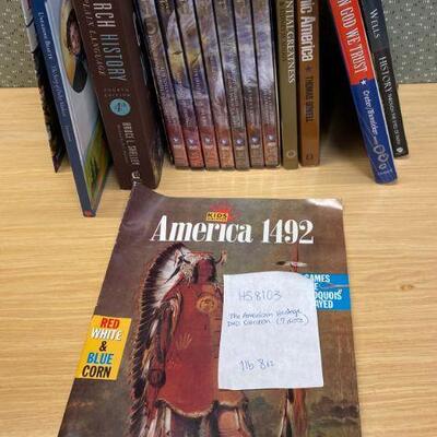 https://www.ebay.com/itm/125072243609	HS7203 Home School Book Box Lot - Local Pickup - American Heritage DVDs plus Books		BIN	 $19.99 
