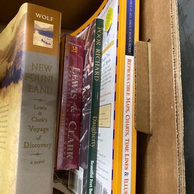 https://www.ebay.com/itm/115159682830	HS7073 Home School Book Box Lot - Local Pickup - Middle School History Books		BIN	 $19.99 

