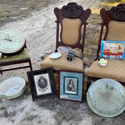 A few of the various vintage items