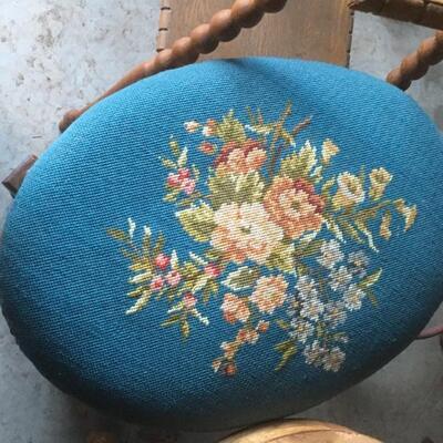 Needlepoint stool