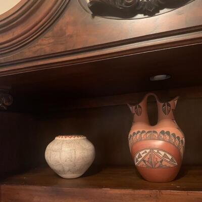 Many Native American vases pictures and bowls