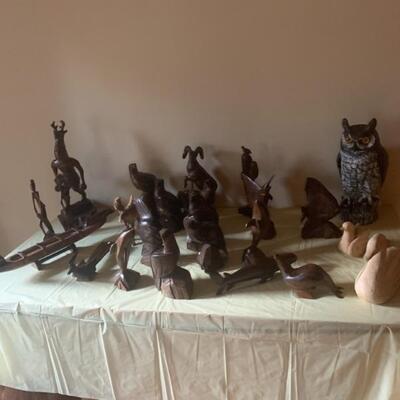 Hand carved  wooden carvings