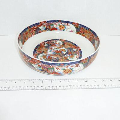 Signed Imari large bowl
