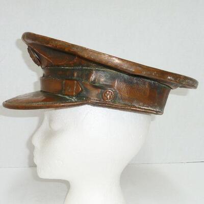 bronzed orig. military hat