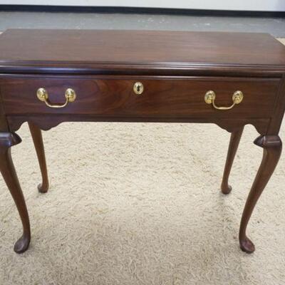 1120	HARDEN ONE DRAWER HALL TABLE, 37 IN WIDE X 13 3/4 IN DEEP X 29 1/4 IN HIGH
