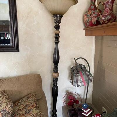 heavy bronze floor lamp