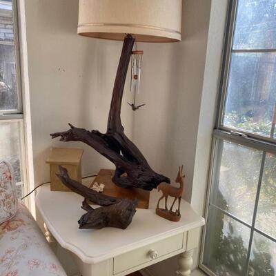 Sought after MidCentury driftwood Lamps