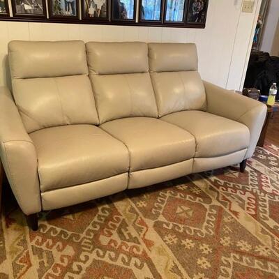 Leather Power Sofa