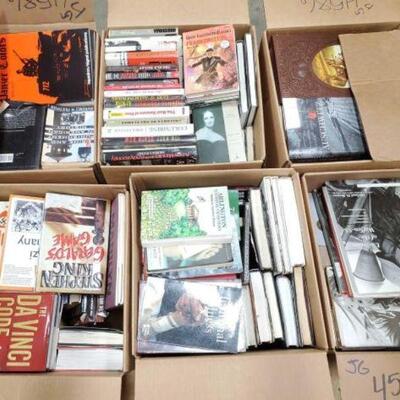 #4586 â€¢ 6 Boxes Of History BooksRaisin Bank, Mini Caskets, Bullworker Isometric Exceriscer &.. 