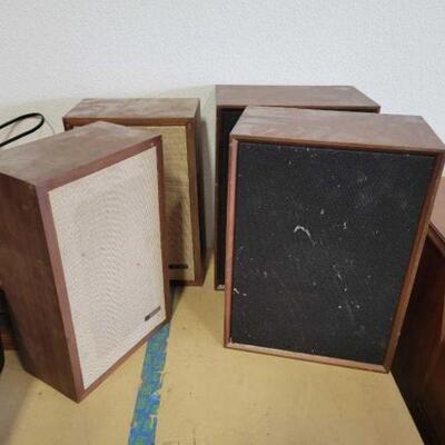 #3036 â€¢ 2 Scott Speakers And 2 Ward Speakers Model No: D- CSI-1 Ward Model No: GEN-6631A