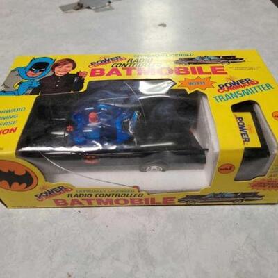 #1362 â€¢ Vintage Batman Batmobile RC Car