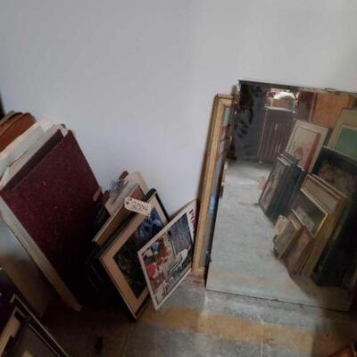 #2004 â€¢ Approx 30 Pieces of Art And Wall Decor:Measurements Range Approx 4"x4"-24"x36"