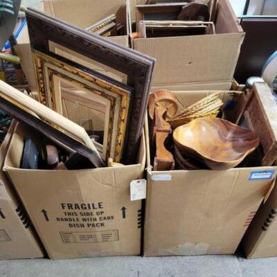 #3222 â€¢ Picture Frames, Wooden Bowls, Baskets, And More