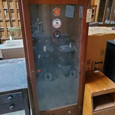 #2094 â€¢ Rifle Cabinet Measures Approx 26.5"x11"x64"