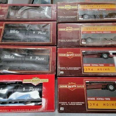 #1310 â€¢ 9 Bachman G-Scale Railcars: 9 Bachman G-Scale Railcars