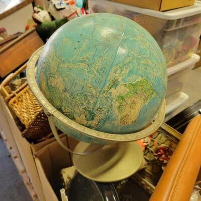 #3210 â€¢ Baskets, Wooden Decor, Globe, And More