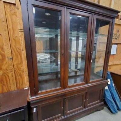 #4912 â€¢ China Cabinet Measures Approx 63"x18"x84"
