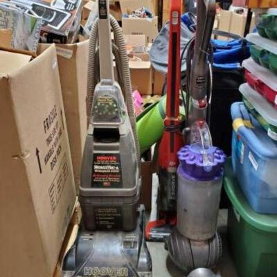 #4640 â€¢ 3 Vacuums Includ3s Dyson, Hoover, And Dirt Devil