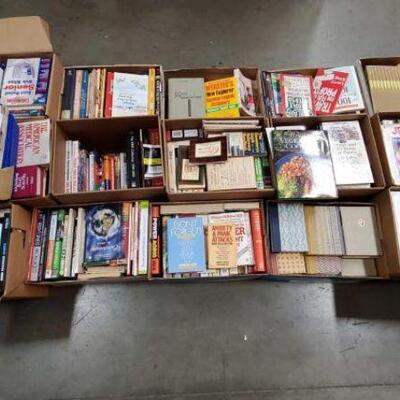#4942 â€¢ 15 Boxes Of Books Includes Medical Books, Cook Books, Accounting, And More. 