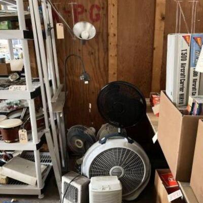 #1116 â€¢ Fans, Air Purifier, Heater, Lamp & Easle with Lamp