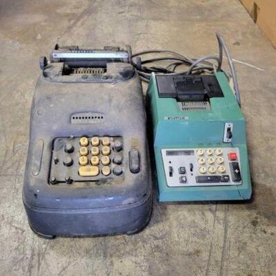 #3052 â€¢ 2 Adding Machines Brands Include: Olivetti And Belden