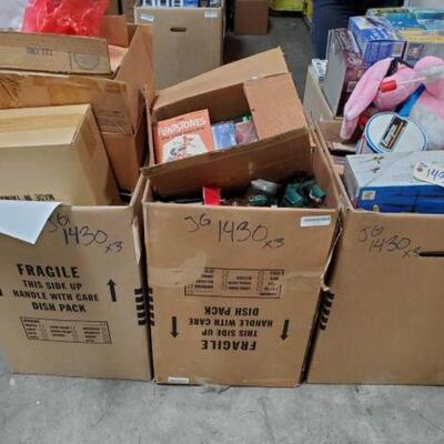 #1430 â€¢ 3 Boxes Of Misc Items