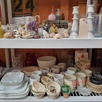 #4534 â€¢ Assortment of Dishware & Porcelain Figurines