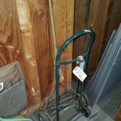 #2126 â€¢ Scotts Push Mower And Dolly