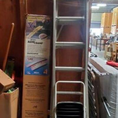 #2138 â€¢ Ramp Champ, Step Ladder, And Industrial Ladder