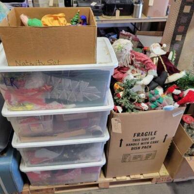 #3206 â€¢ Christmas Decor, Wrapping Supplies, And More