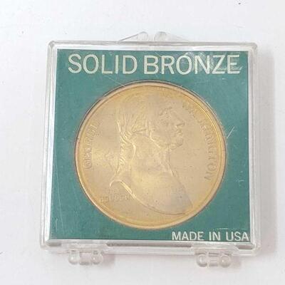 496: 	
Solid Bronze Commemorative George Washington Coin
Solid Bronze Commemorative George Washington Coin