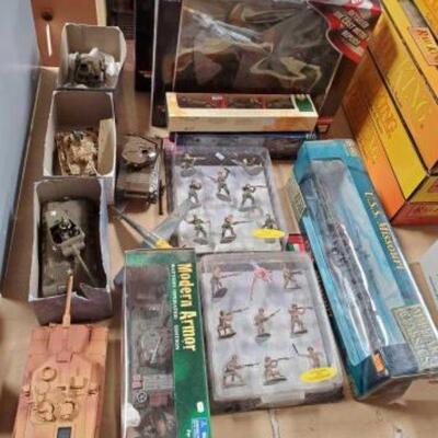 #1402 â€¢ Military Model Tanks, Airplanes, Ships & Figurines#1406 â€¢ Train Model Buildings, Banjo Signs & Grinder Bridge