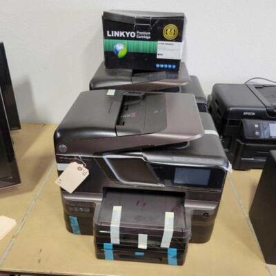 #3016 â€¢ 2 HP Officejet Pro 8600 Premium Printers And Cartridge No Power Cords Are Included