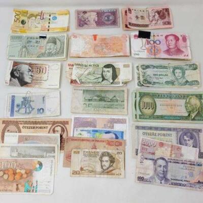 #508 â€¢ Foreign Currency Includes Banknotes from Mexico, Bahamas, Philippines, Hungary, France, Austria, Dutch, Korea and More