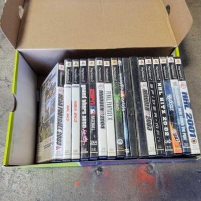 #3072 â€¢ Playstation 2 Games Ncaa, Madden, NHL, Spiderman, Baseball, Tony Hawk, And More