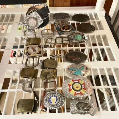 #1108 â€¢ Assortments of Buckles and a Belt