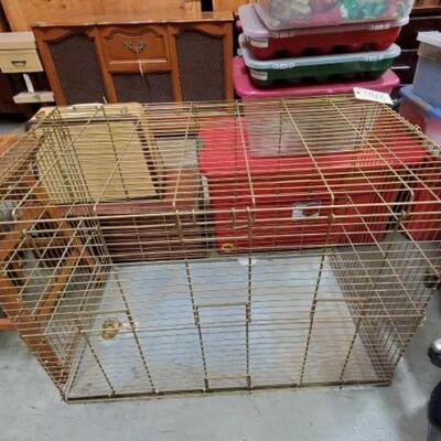 #4618 â€¢ Large Pet Crate Measures Approx 42"x25"x29"