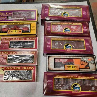 #1246 â€¢ 10 O Scale Railcars: MTH/Railking and K-Line. 