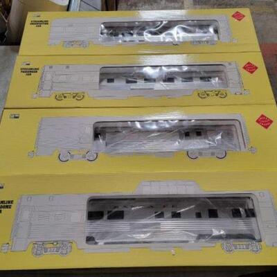 #1300 â€¢ 4 Aristo Craft Trains #1 Gauge Streamline Cars