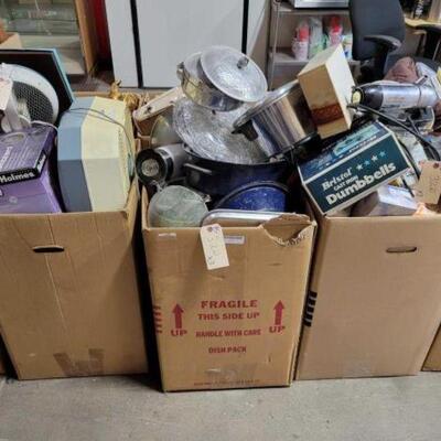 #3220 â€¢ Fans, Pots, Mixer, New Boxes Of Tissue, And More
