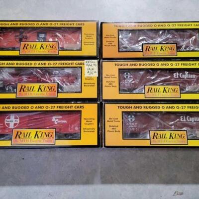 #1292 â€¢ 6 O-Scale Rail King by MTH Freight Cars